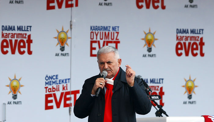 Turkish PM warns EU on referendum: Mind your own business