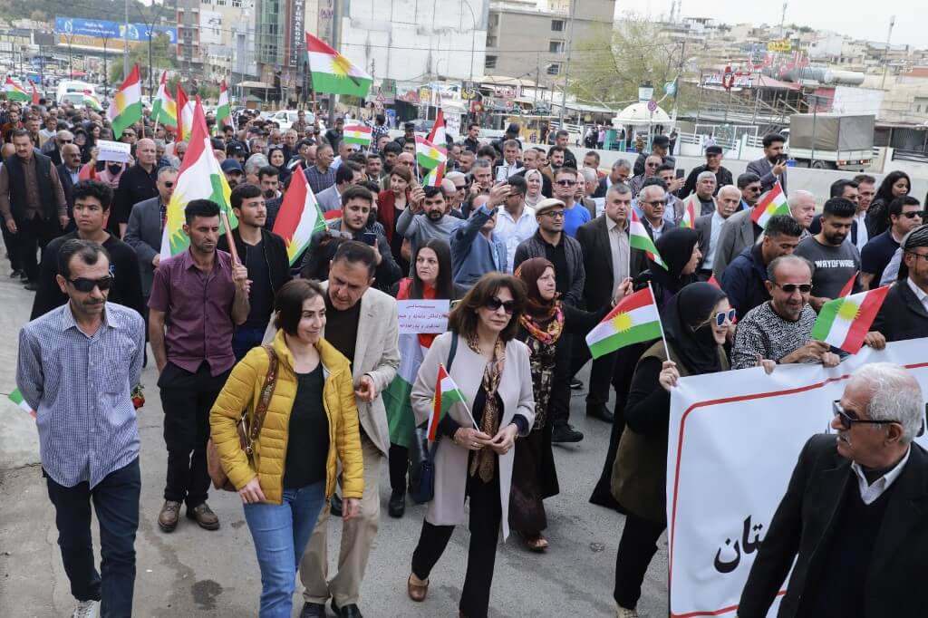 Iraqi Kurds protest