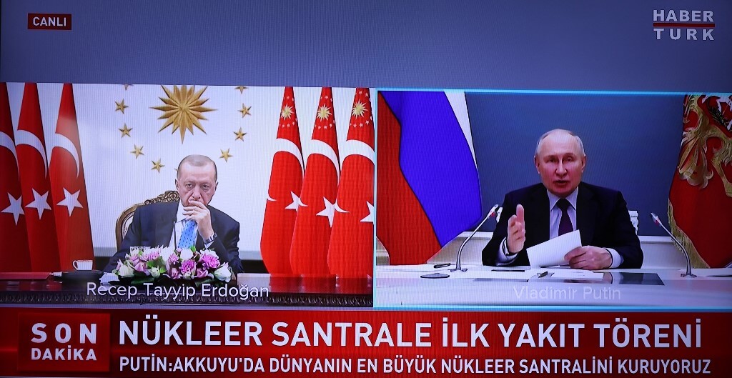 President of the Republic of Turkey Recep Tayyip Erdogan (L) and President of Russia Vladimir Putin (R)