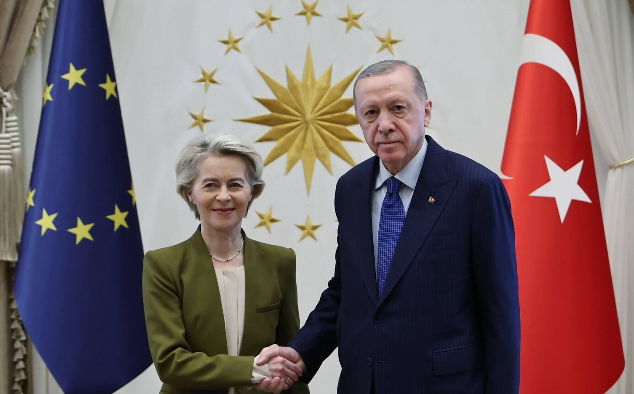 EU chief holds talks with Erdoğan on Syria