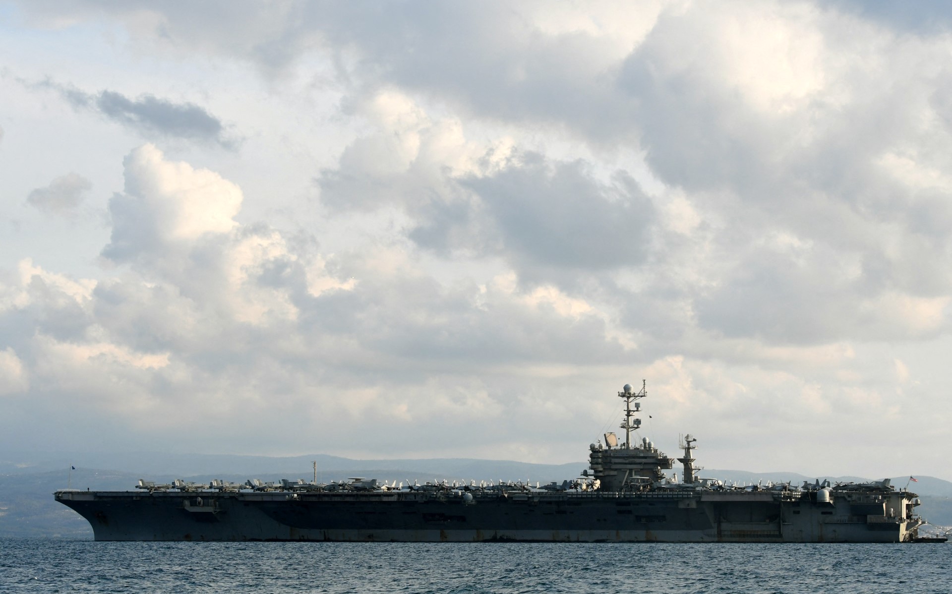 Turkey-linked ship collided with US Navy aircraft carrier in Mediterranean