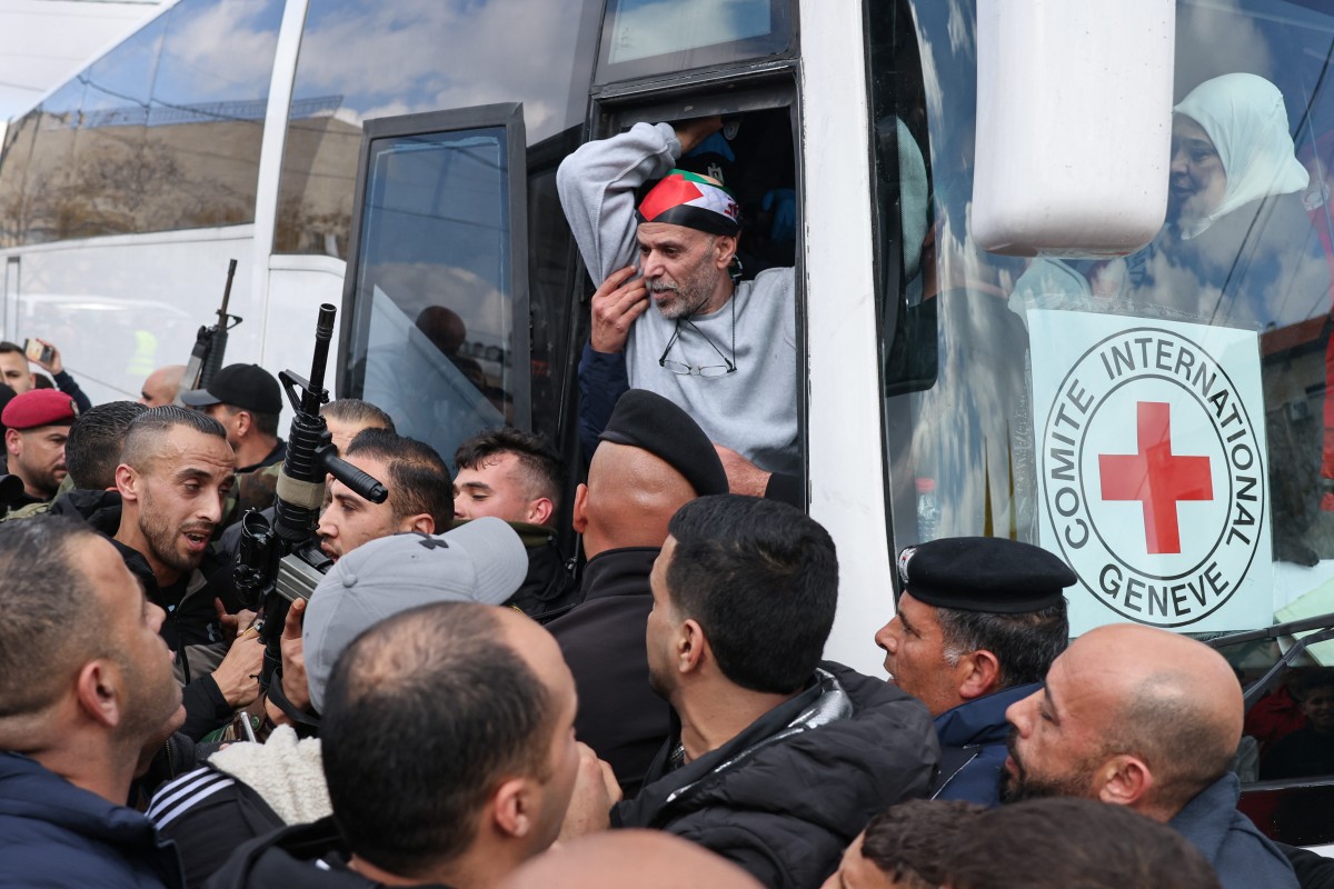 15 freed Palestinian prisoners have arrived in Turkey: FM