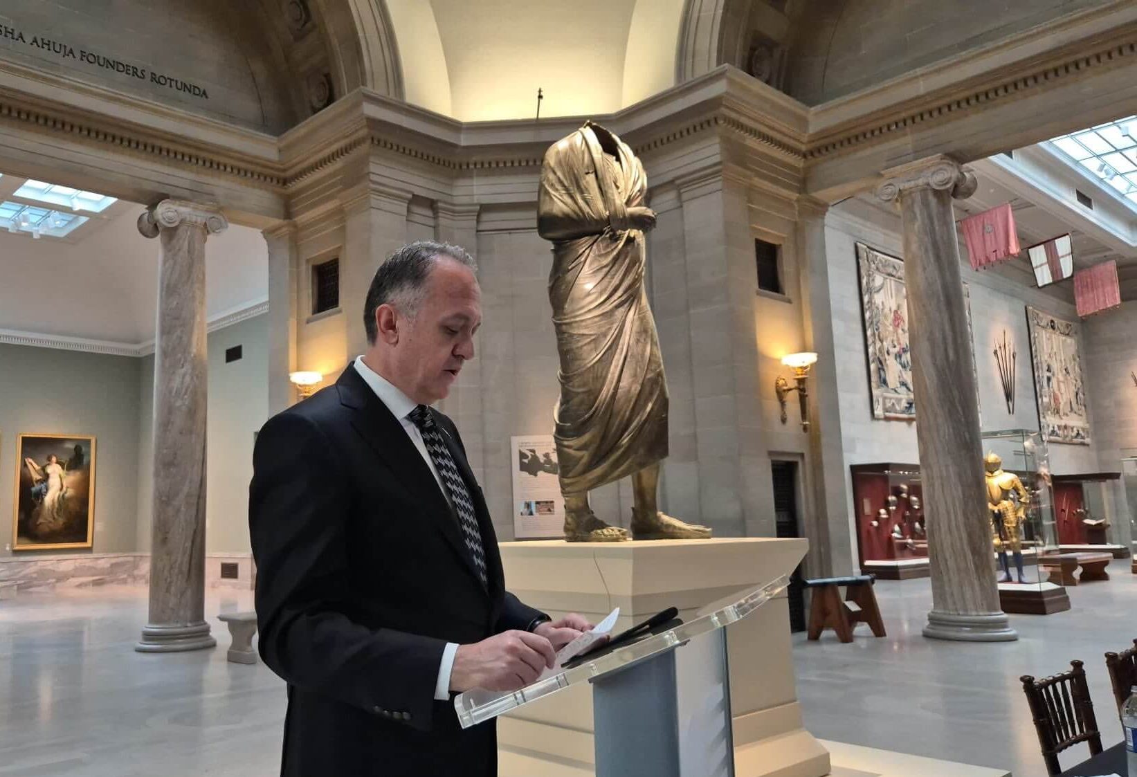 Ancient statue returns to Turkey after 65 years in US