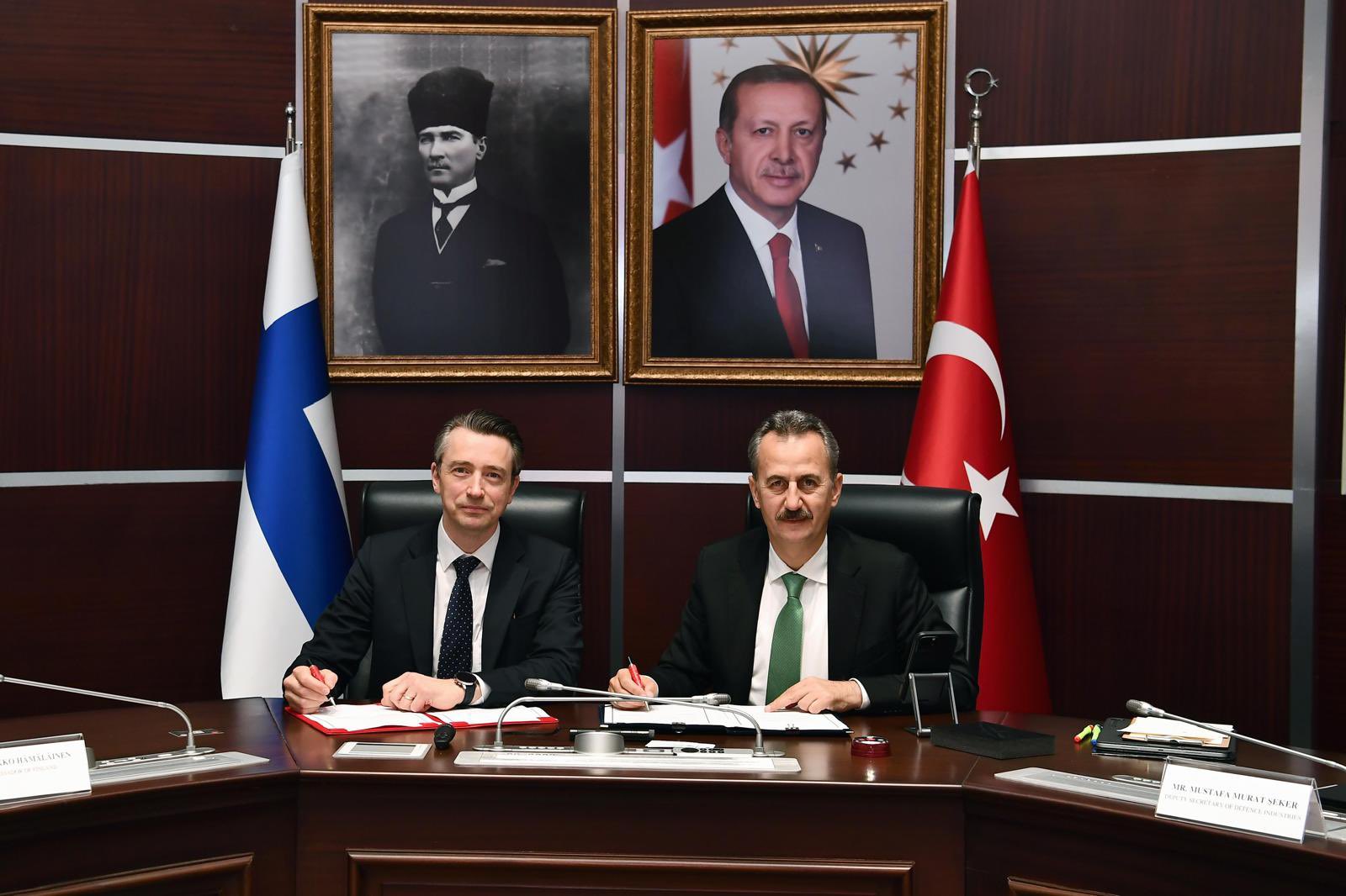 Turkey and Finland sign defense industry cooperation agreement