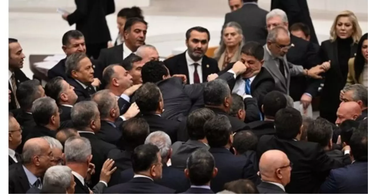 Brawl erupts in Turkish Parliament as lawmakers approve 2026 budget