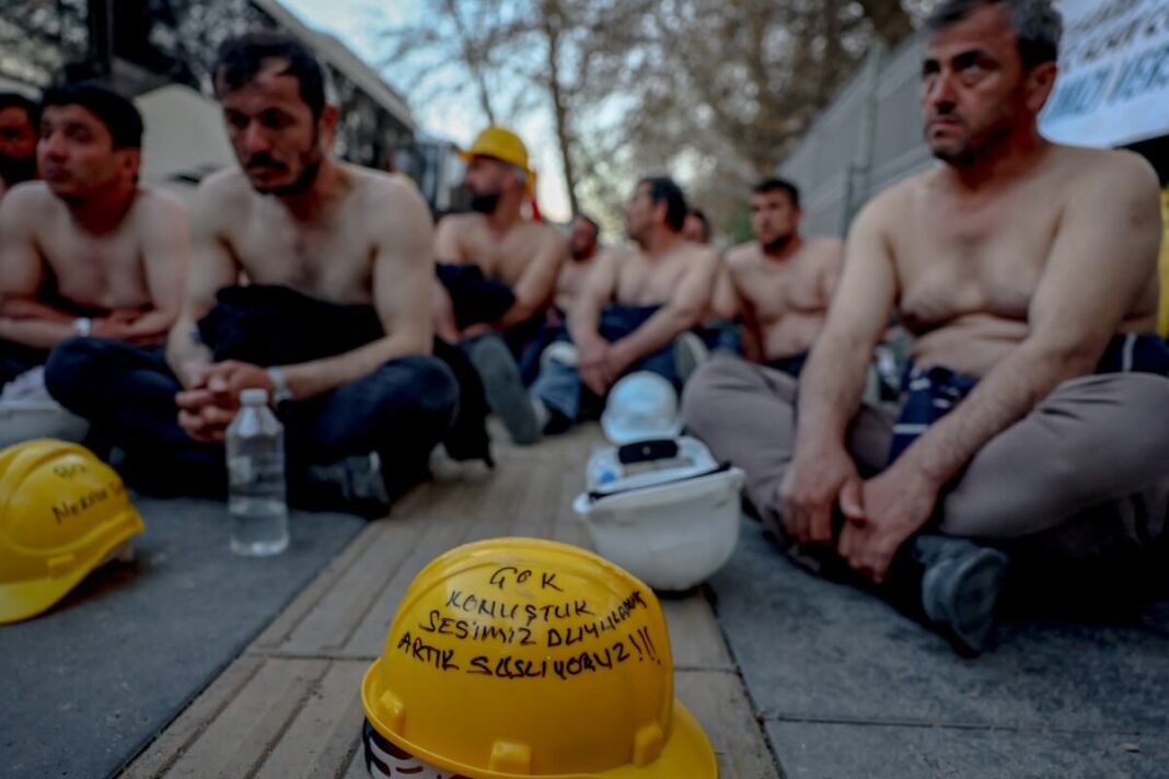 Miners' protest